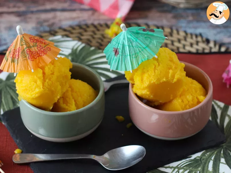 Sorbet mangue citron vert avec seulement 3 ingrédients et prêt à déguster en 5 minutes! - photo 3