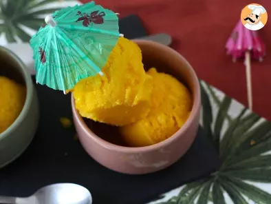 Sorbet mangue citron vert avec seulement 3 ingrédients et prêt à déguster en 5 minutes! - photo 4